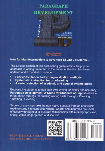 تصویر کتاب PARAGRAPH DEVELOPMENT (second edition‭)