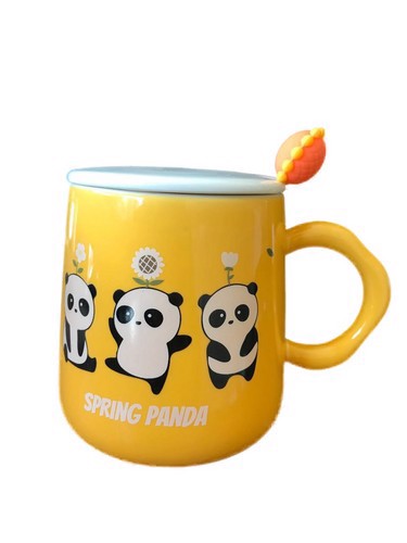 تصویر ماگ کد 58 زرد طرح خرس