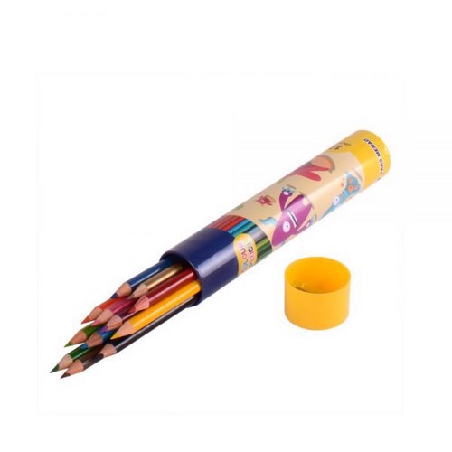تصویر مداد رنگی 12 رنگ استوانه پارس مداد