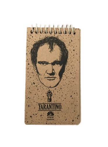 تصویر دفترچه یادداشت کرافت سیمی (طرح TARANTINO) (فنر بالا)