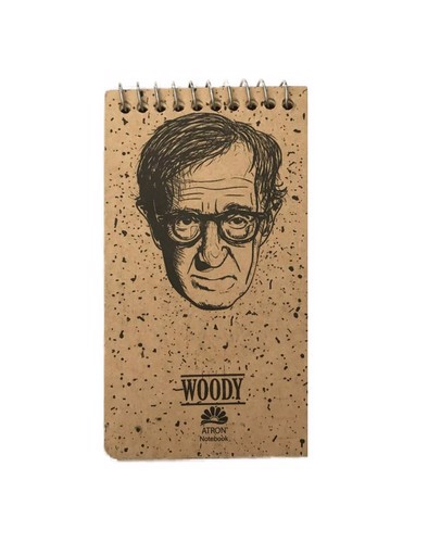 تصویر دفترچه یادداشت کرافت سیمی (طرح WOODY) (فنر بالا)