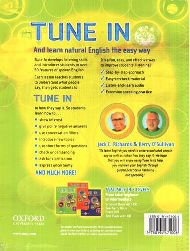 تصویر کتاب Tune in 1 (+CD‭)