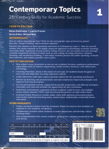 تصویر کتاب Contemporary Topics 1 (Fourth Edition‭)
