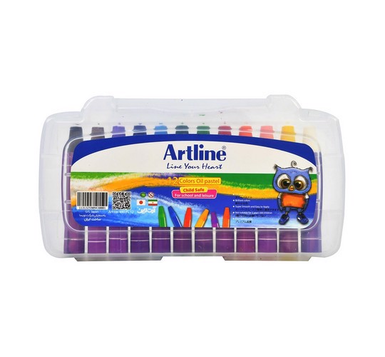 تصویر پاستل روغنی کیفی 12 رنگ آرت لاین