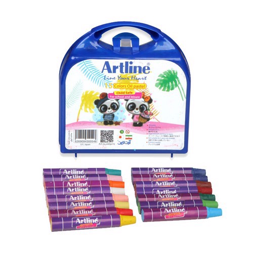 تصویر پاستل روغنی کیفی 15 رنگ آرت لاین