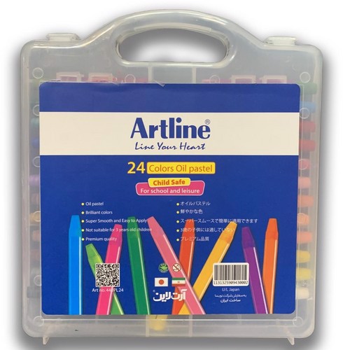 تصویر پاستل روغنی 24 رنگ کیفی آرت لاین