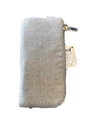 تصویر جامدادی تک زیپ متوسک آرت لاین (طوسی)