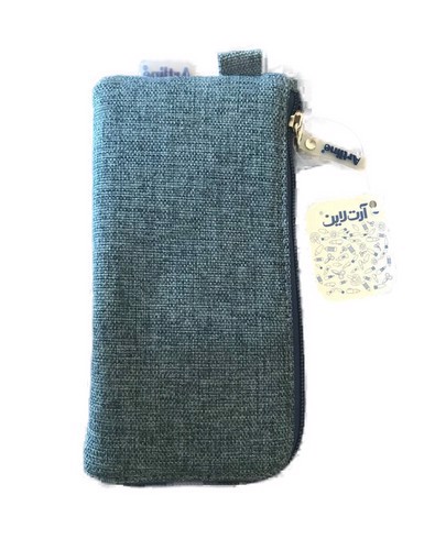 تصویر جامدادی تک زیپ متوسک آرت لاین (آبی)