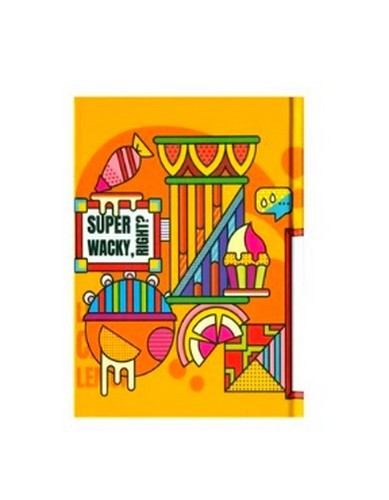 تصویر دفتریادداشت توتی فروتی کاغذ رنگی (طرح فروت شاپ 2) (همیشه)