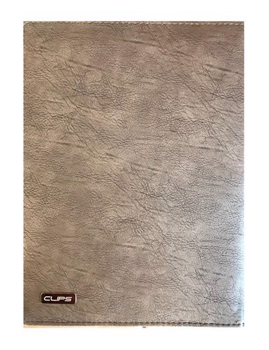 تصویر کلاسور 26 سوراخ چرم کلیپس کد 015 (قهوه ای)