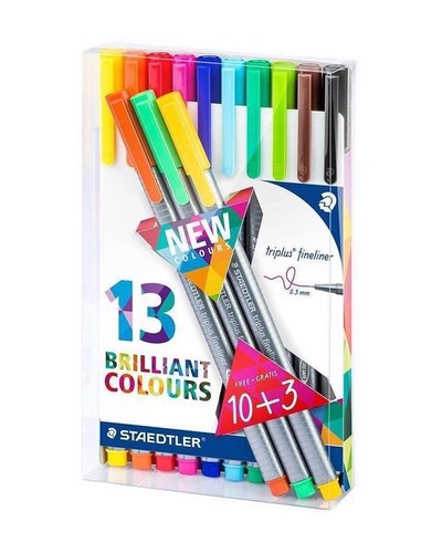 تصویر روان نویس نوک نمدی تریپلاس  استدلر