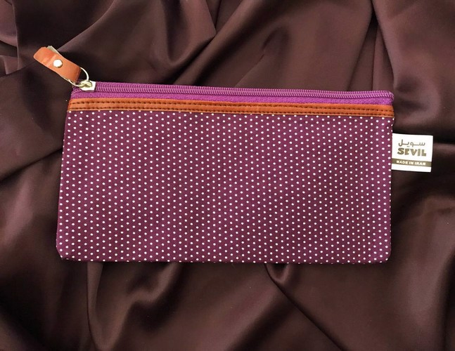 تصویر جامدادی A6  سویل خال دار (بنفش)