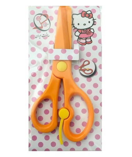 تصویر قیچی پلاستیکی بی خطر صریر (نارنجی)