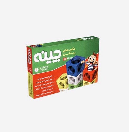 تصویر بازی فکری مکعب های ریاضی 40 تایی چینه آوای باران