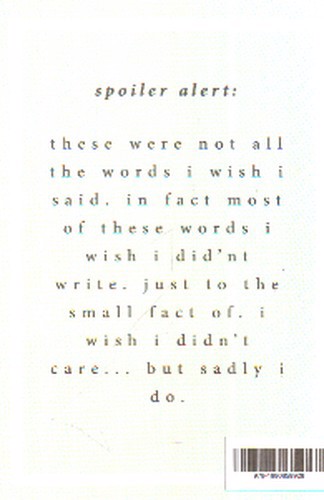 تصویر کتاب the words i wish i said (حرف هایی که کاش می زدم)