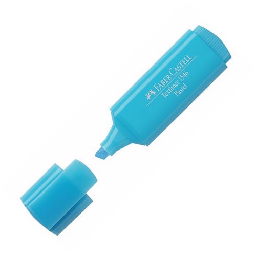 تصویر هایلایتر پاستلی آبی روشن فابر کاستل (Faber Castell)