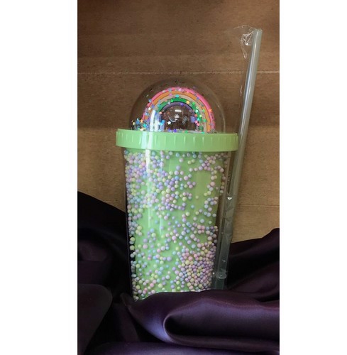 تصویر قمقمه اسموتی (طرح رنگین کمان سبز)