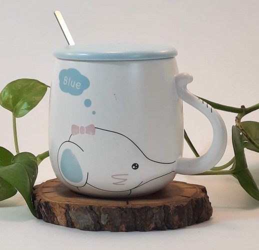 تصویر ماگ سفید صورتی کد 52 (pink)