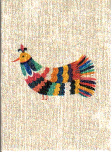 تصویر دفترچه یادداشت خط دار مخملی طرح سیمرغ (کد R 0300)