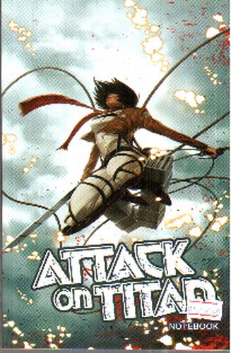 تصویر دفتر خط دار حمله به تایتان ها (attack on titan) (کد 528)