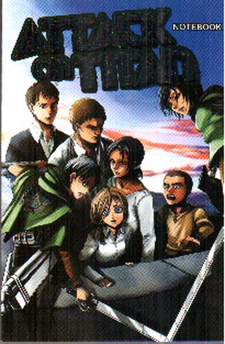 تصویر دفتر خط دار حمله به تایتان ها (attack on titan) (کد 528)