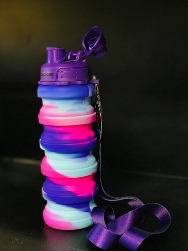 تصویر قمقمه آرکاردنوئی سیلیکونی تاشو اسکول فنس کد 9344