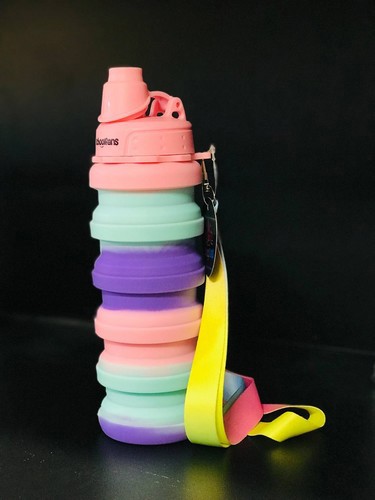 تصویر قمقمه آرکاردنوئی سیلیکونی تاشو اسکول فنس کد 9344