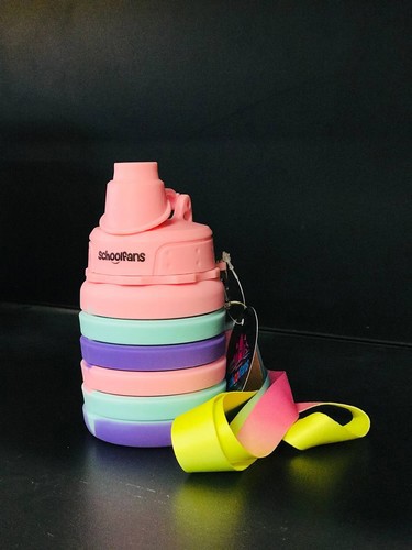 تصویر قمقمه آرکاردنوئی سیلیکونی تاشو اسکول فنس کد 9344