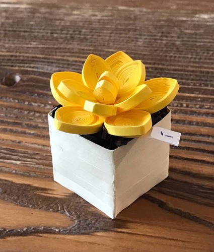 تصویر سازه کاغذی سبد گل (طرح 1)