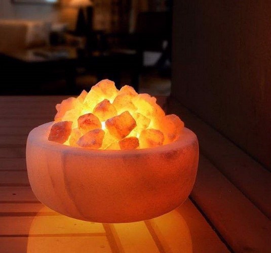 تصویر آباژور کاسه سنگی بزرگ