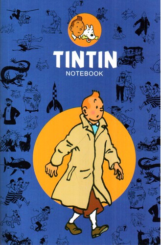 تصویر دفتر یادداشت تن تن آبی تیره 