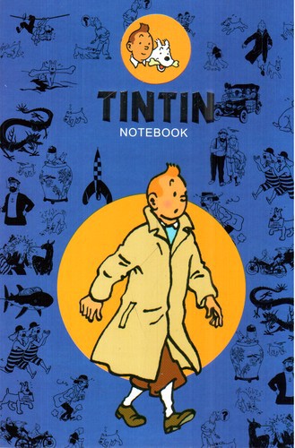 تصویر دفتر یادداشت تن تن آبی تیره 