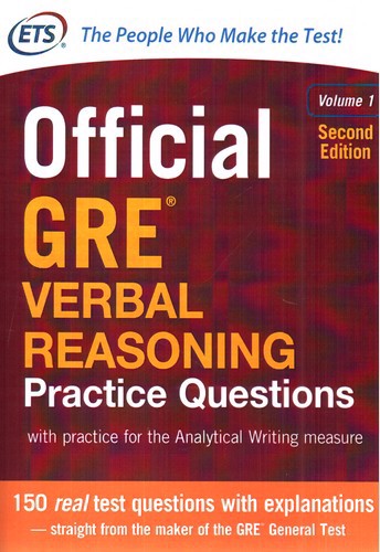تصویر کتاب ETS Official Gre Verbal Reasoning (Second Edition‭)