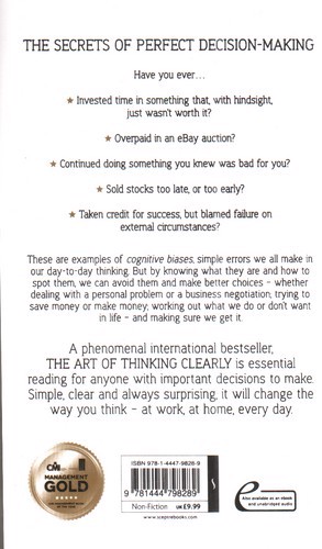 تصویر کتاب The Art Of Thinking Clearly