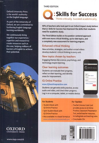 تصویر کتاب Skills For Success 1 (3 Edition‭)