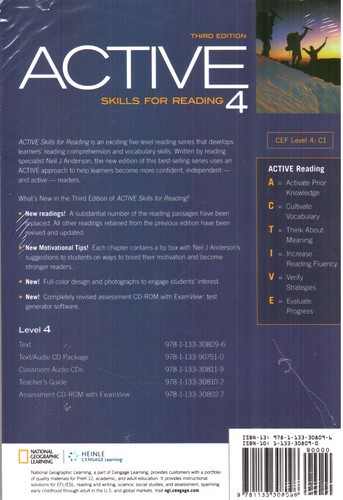 تصویر کتاب ACTIVE Skills For Reading 4 (third edition‭)