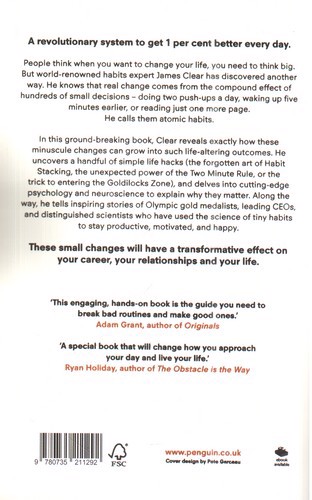 تصویر کتاب Atomic Habits‌ (عادت های اتمی)