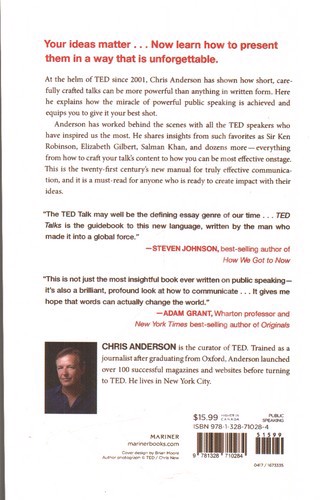 تصویر کتاب Ted Talks (اصول سخنرانی تد)