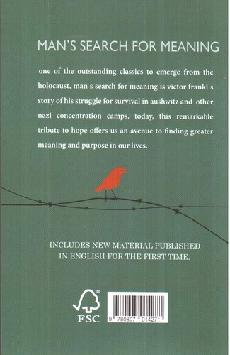 تصویر کتاب Mans Search For Meaning (انسان در جستجوی معنا)