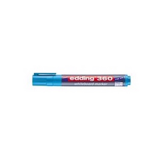تصویر ماژیک وایت برد 360 ادینگ  (آبی روشن) (Edding)