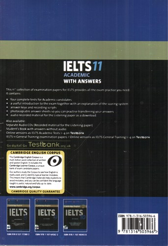 تصویر کتاب کمبریج آیلتس آکادمیک 11 (Cambridge IELTS Academic 11)