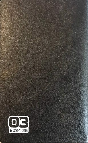 تصویر سالنامه 1403 جیبی لب طلا کاغذ کرم کد 155