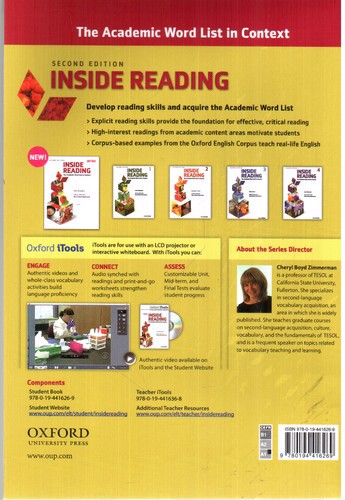 تصویر کتاب INSIDE READING (INTRO)(second edition‭)