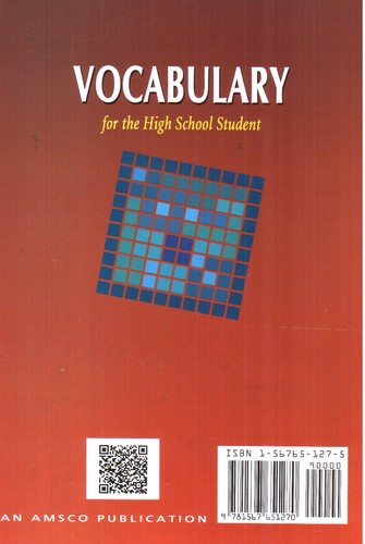 تصویر کتاب Vocabulary For the High School students