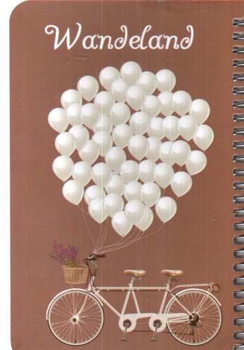 تصویر دفتر یادداشت جیبی جلد سخت (فنر بغل) (طرح دوچرخه)