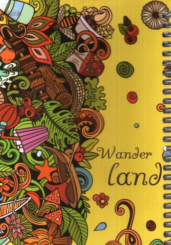 تصویر دفتر یادداشت جیبی جلد سخت (فنر بغل) (طرح زرد)