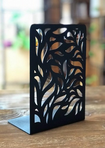 تصویر هولدر فلزی کتاب (طرح برگ 2)