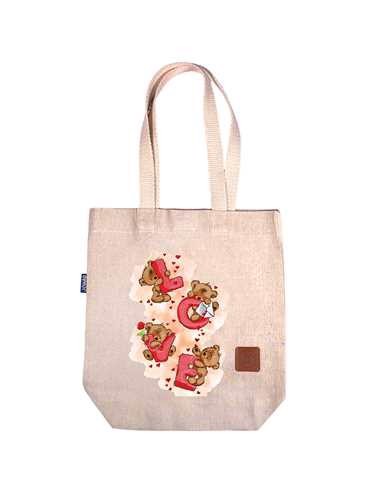 تصویر ساک پارچه ای Love خرس (32*34)