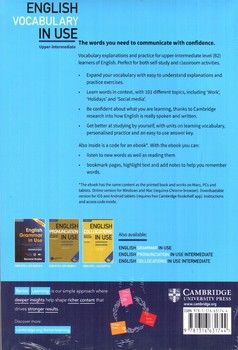 تصویر کتاب انگلیش وکبیولری این یوز ‪English Vocabulary in Use ( upper- intermediate)(third edition)