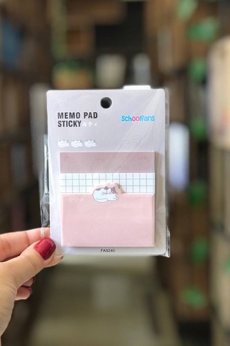 تصویر استیک نوت فانتزی گربه اسکول فنس کد 9240 (کد 3)